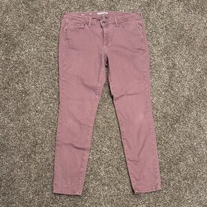 Sonoma Women's Mauve Skinny Jeans